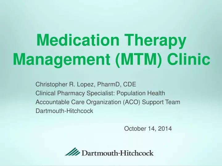 medication therapy management mtm clinic
