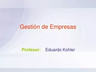 gesti n de empresas