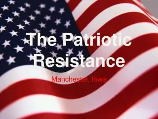 The Patriotic Resistance