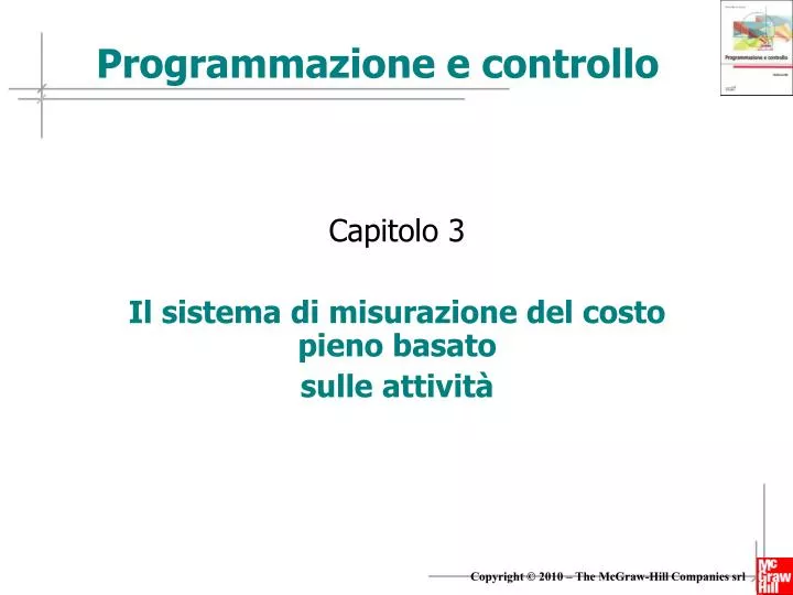 capitolo 3 il sistema di misurazione del costo pieno basato sulle attivit