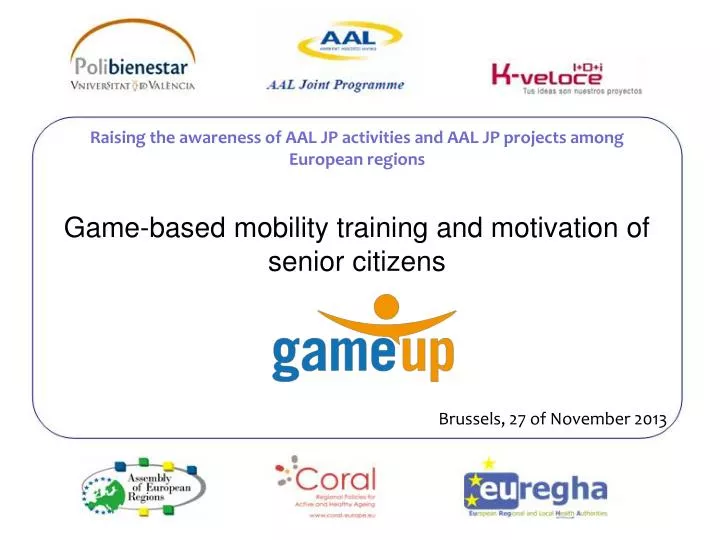 game based mobility training and motivation of senior citizens