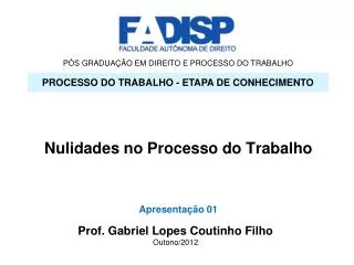 p s gradua o em direito e processo do trabalho