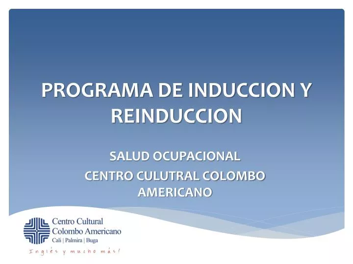 programa de induccion y reinduccion