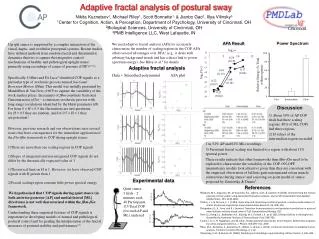 Adaptive fractal analysis of postural sway