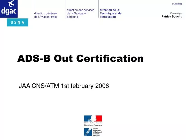 ads b out certification