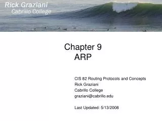 Chapter 9 ARP