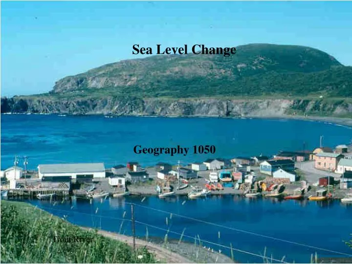 sea level change
