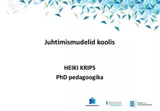 juhtimismudelid koolis