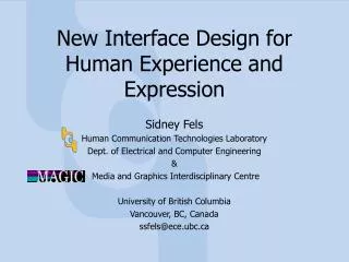 New Interface Design for Human Experience and Expression