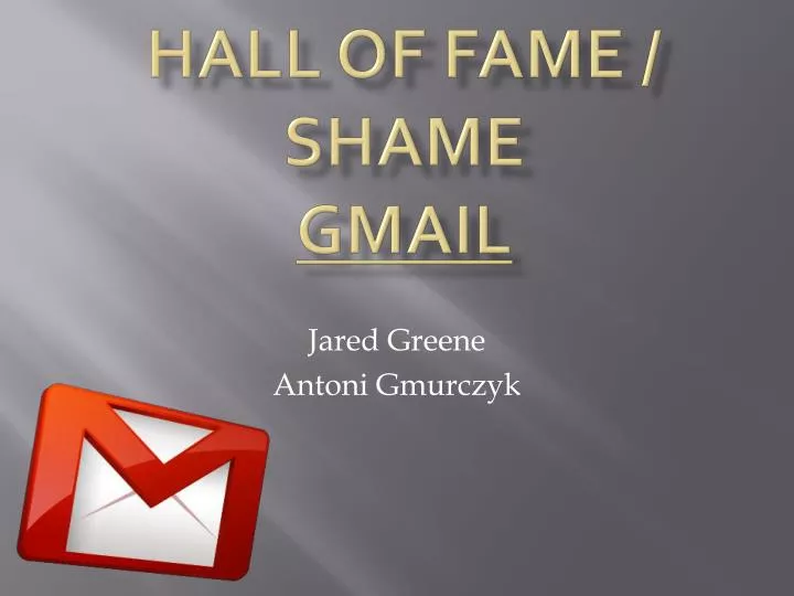 hall of fame shame gmail