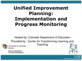 Hosted by: Colorado Department of Education