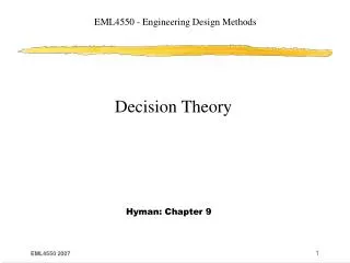 EML4550 - Engineering Design Methods