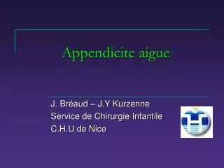 appendicite aigue