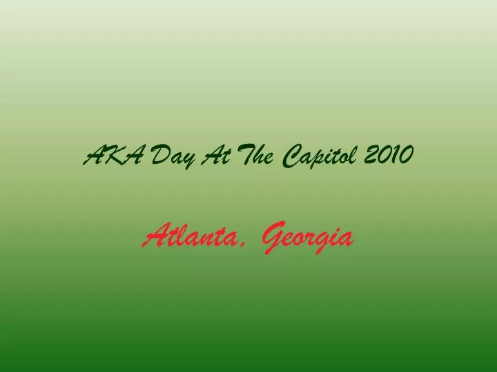 aka day at the capitol 2010