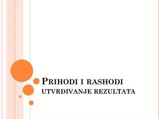 prihodi i rashodi