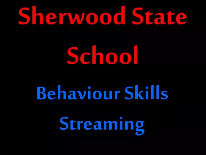 sherwood state school