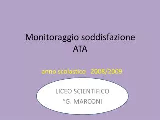 monitoraggio soddisfazione ata