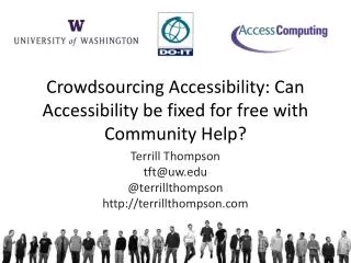 Crowdsourcing Accessibility: Can Accessibility be fixed for free with Community Help?