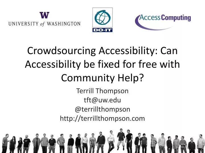 crowdsourcing accessibility can accessibility be fixed for free with community help