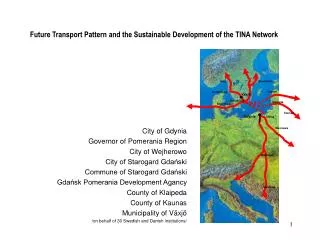 Future Transport Pattern and the Sustainable Development of the TINA Network