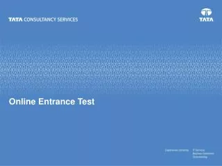 Online Entrance Test