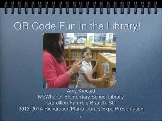 QR Code Fun in the Library!