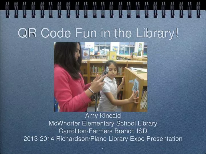 qr code fun in the library