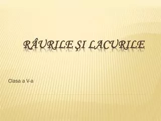 clasa a v a