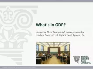 What is gross domestic product (GDP)?
