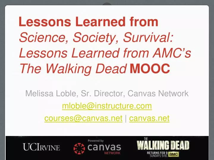 lessons learned from science society survival lessons learned from amc s the walking dead mooc