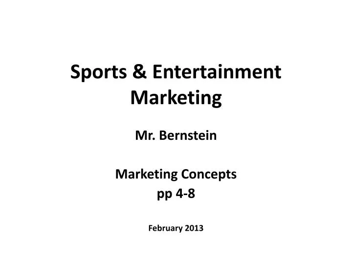 sports entertainment marketing