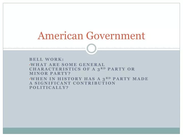 american government