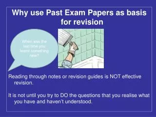 Why use Past Exam Papers as basis for revision