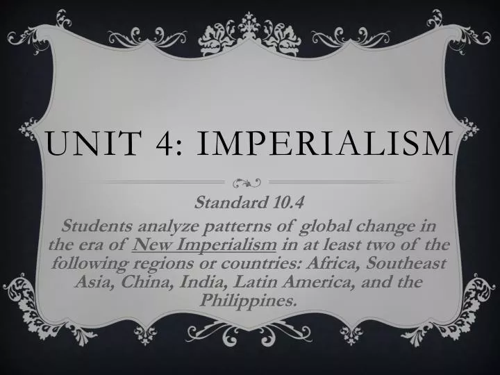 unit 4 imperialism
