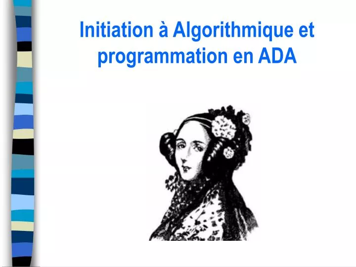 initiation algorithmique et programmation en ada