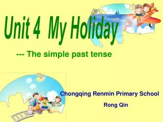 --- The simple past tense