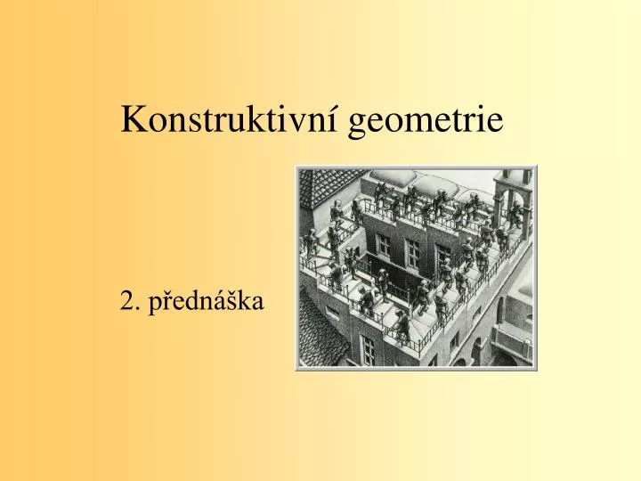 konstruktivn geometrie 2 p edn ka