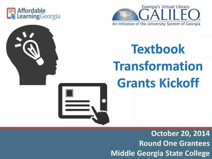 textbook transformation grants kickoff
