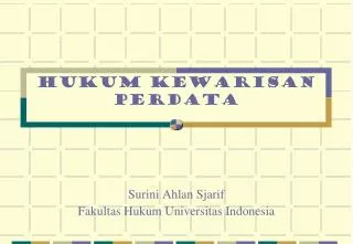hukum kewarisan perdata