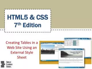 HTML5 &amp; CSS 7 th Edition