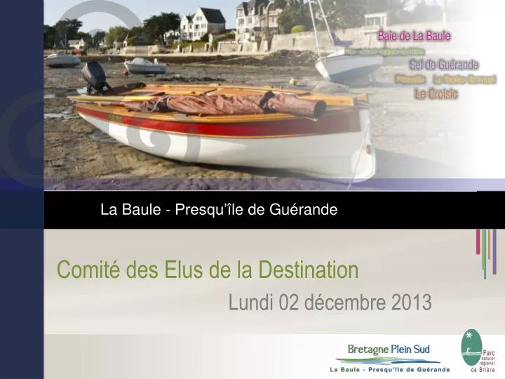 comit des elus de la destination