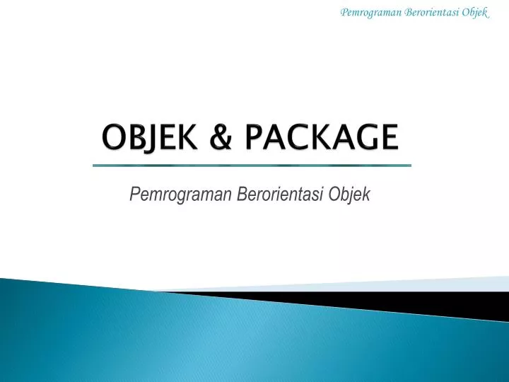 objek package
