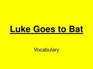 Luke Goes to Bat