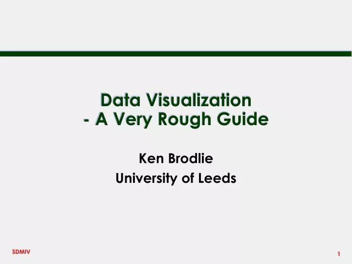 data visualization a very rough guide