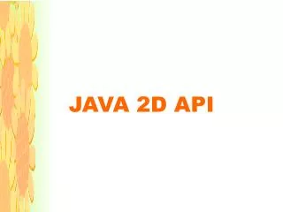 java 2d api