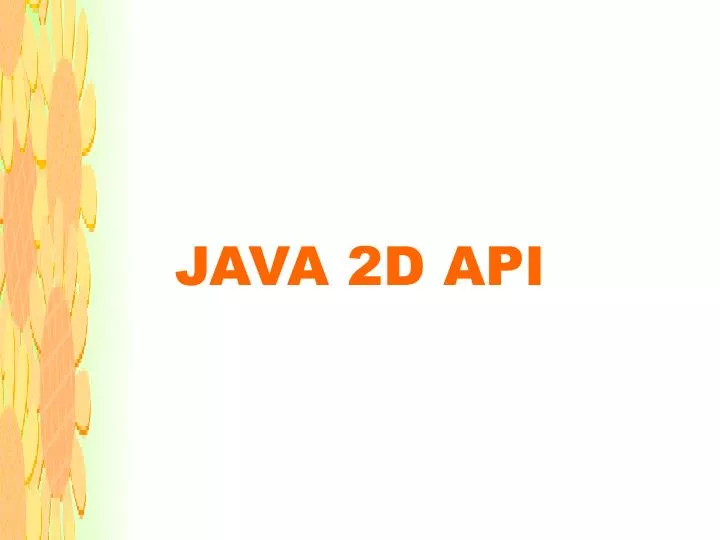 java 2d api