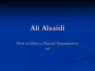 Ali Alsaidi