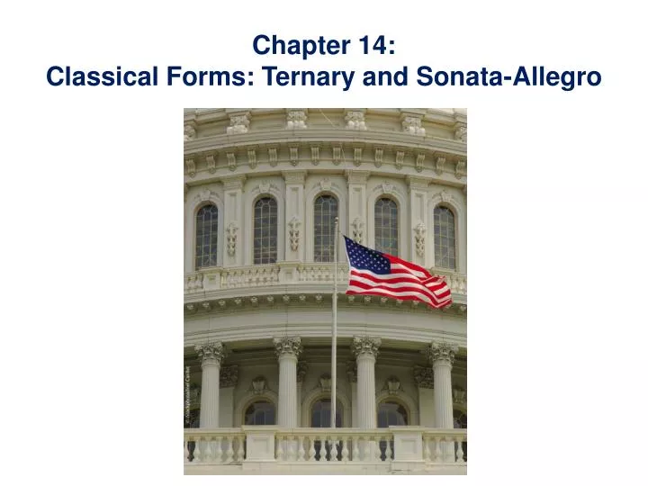 chapter 14 classical forms ternary and sonata allegro