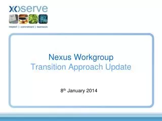 Nexus Workgroup Transition Approach Update