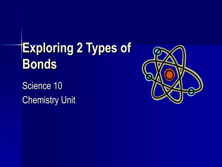 exploring 2 types of bonds